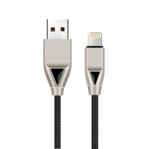 KPS-8449CB كبل USB من النايلون - نوع الماس / إضاءة / متناهية الصغر